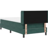Box Spring postelja z vzmetnico temno zelena 100x200 cm žamet, (22050021) | Shoptok.si