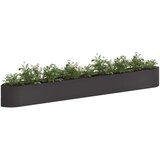  Povišeni vrtni krevet Crna 380 x 40 x 40 cm Čelik | shoptok.hr