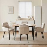  Trpezarijske stolice 4 pcs Baršun Krem 59 x 59,5 x 90 cm | Eponuda.com