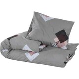  Set posteljine za poplun sivi 225x220 cm pamučni | shoptok.hr