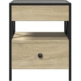  Stolić s beskonačnim LED svjetlima boja hrasta 40 x 40 x 51 cm | shoptok.hr