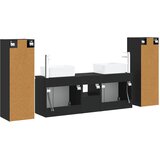  Set namještaja za kupaonicu 5 kom. Crna 33 x 34,5 x 100 cm | shoptok.hr