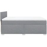  Krevet s oprugama i madracem svjetlosivi 140x190 cm od tkanine | shoptok.hr