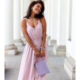 Gemre Pink Long Dress with Slit Édouard | Shoptok.si
