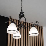  Luster na lancu RETRO 3xE27/60W/230V crna/bela | Eponuda.com