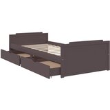  Okvir za krevet s ladicama tamnosmeđi 90 x 200 cm od borovine | shoptok.hr