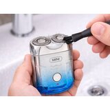  Moški aku. mini električni brivnik 2 glave za obraz in brado USB | Shoptok.si