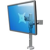 Dataflex Nosilec za zaslon VIEWLITE, nastavitev višine, dve ročici, srebrna/bela | Shoptok.si