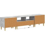  3-dijelni LED TV kabinet ARNHEM 3 kom. Betonska siva | Shoptok.si