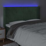  Uzglavlje tamnozeleno 163x16x118/128 cm baršunasto | shoptok.hr