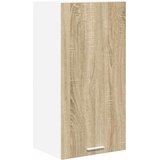 Viseći ormarić s pohranom Sonoma hrast i bijela 40 x 31 x 80 cm | Eponuda.com