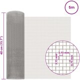 Mrežna tkanina 40 x 500 cm 6 Mesh Nehrđajući čelik 201 Srebrna | shoptok.hr