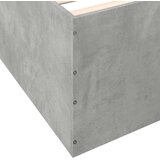  Okvir kreveta boja betona 135 x 190 cm od konstruiranog drva | shoptok.hr