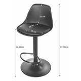  HOGA okretni tabure - crna/kromirana baza | shoptok.hr