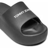 Tommy Jeans Natikači Tjw Chunky Flatform Slide EN0EN02586 Črna
