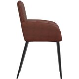  Trpezarijske stolice 4 pcs Umjetna koža Sjajno smeđa | Eponuda.com