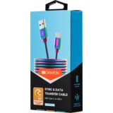 Canyon UC-7 Type C USB 2.0 standard cable, Power output 5V/9V 2A, OD 3.8mm, metal shell, cable length 1.2m, Rainbow, 14*6*1000mm, 0.04kg - CNS-USBC7RW | Shoptok.si