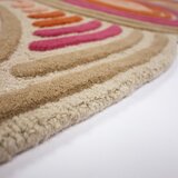 Flair Rugs Rožnata ročno tkana volnena preproga 140x200 cm Spiral Shaped – | Shoptok.si