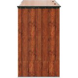  Kutija za spremanje u vrtu Smeđa 214 x 82 x 132 cm Čelik | shoptok.hr