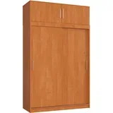Mono Garderobna Omara Z Drsnimi Vrati Z Nadgradnjo, Jelša, (5000331750)