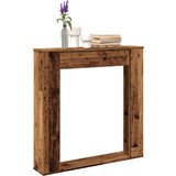 vidaXL Okvir za kamin boja drva 100x20x100 cm od konstruiranog drva Cijene