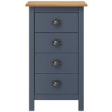 Maison Chic Komoda - Predalnik Hill siva 46x35x80 cm trdna borovina, (21717347) | Shoptok.si