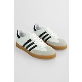 Shoeberry Women's Gazellyn White-Black Flat Sneakers | ePonuda.com