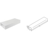 Siccabo cev ploščata za napo 220x90 mm - 1 m 137145 | Shoptok.si