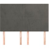  Uzglavlje tamno sivo 144x5x118/128 cm baršunasto | Eponuda.com