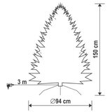 Home Somogyi Veštačka jelka 150cm sa osvetljenjem | ePonuda.com