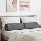 vidaXL Blazine 2 pcs Temno siva Ø 25 x 70 cm Mikrofiber tkanina | Shoptok.si