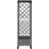  Povišeni krevet s mrežom i krovom Svjetlosiva 163 x 40 x 129 cm | shoptok.hr