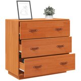  Komoda voštano smeđa 80 x 40 x 75 cm od masivne borovine | shoptok.hr