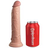 King Cock Elite 9" Vibrating Silicone Dual Density Cock with Remote Light | shoptok.hr