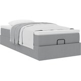  Otomanski okvir kreveta s madraca svijetlosivi 80x200cm tkanine | shoptok.hr