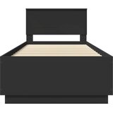  Okvir za krevet Crna 90 x 190 cm Konstruirano drvo - Crna 90 x 190 cm | shoptok.hr