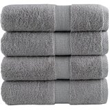 vidaXL Premium ručnici za goste SOLUND 4 kom. sive 30x50 cm 600 g/m² - Siva 30 x 50 cm 4 | shoptok.hr