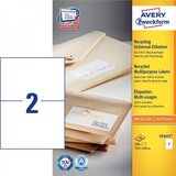 Avery Zweckform Reciklirane univerzalne etikete 210 x 148 mm | Shoptok.si