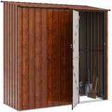  Vrtne šupe Smeđa 203 x 85,5 x 200 cm Metal | shoptok.hr