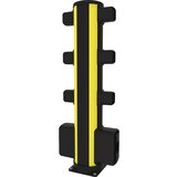 Axelent Sredinski stebrič za zaščito pešcev pred trki X-Protect, višina 1160 mm, 8 priključkov, ki si stojijo nasproti | Shoptok.si