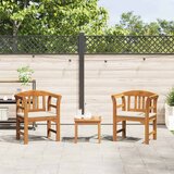  Set za odmaranje u vrtu s jastukom 3 pcs Čvrsto drvo akacije | Eponuda.com