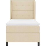 Box Postelja na vzmet s vzmetnico Krem 90x190 cm Tkanina, (22052210) | Shoptok.si