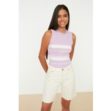 Trendyol Lilac Striped Knitwear Blouse | ePonuda.com