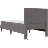  Krevetna konstrukcija Siva 90 x 190 cm Umjetna koža | shoptok.hr