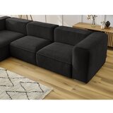 Bobochic Paris Crna kutna garnitura od bouclé tkanine (s lijevim kutom) Zephyr – | shoptok.hr