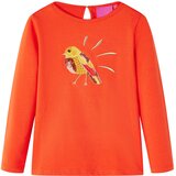  Dječja majica s dugim rukavima tamnonarančasta 116 | shoptok.hr