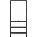  Stalak za odjeću Crni hrast 77 x 30 x 171 cm Konstruirano drvo | shoptok.hr