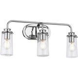 Quintiesse Braelyn Stenska svetilka Kichler s 3 lučmi, kromirana, IP44, (22098972) | Shoptok.si