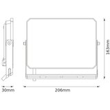 Osram LED REFLEKTOR 50W WW TOPLO BELA IP65 CRNI FL LUX | Eponuda.com