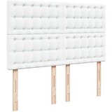  Otomanski posteljni okvir z vzmetnico bel 140x190 cm um. usnje, (22011867) | Shoptok.si